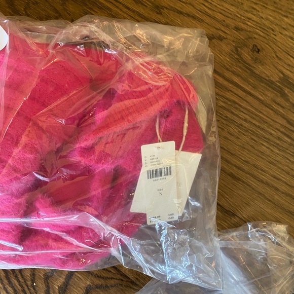 NWT Anthropologie Flat White Fuzzy Turtleneck Dress Small - Picture 7 of 7